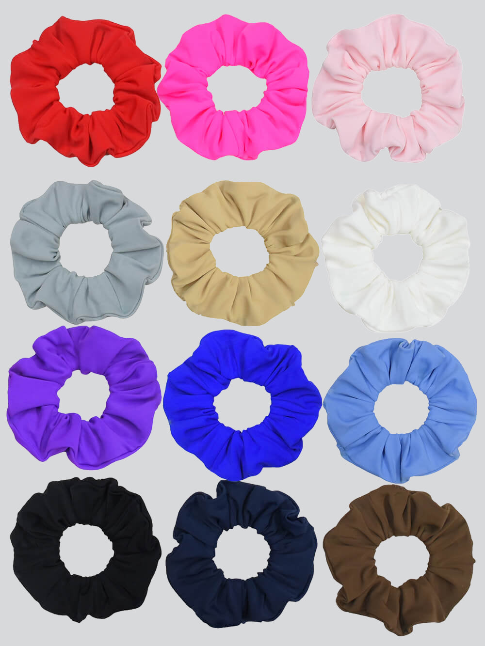 12 Pieces Girls Gymnastic Hair Scrunchie