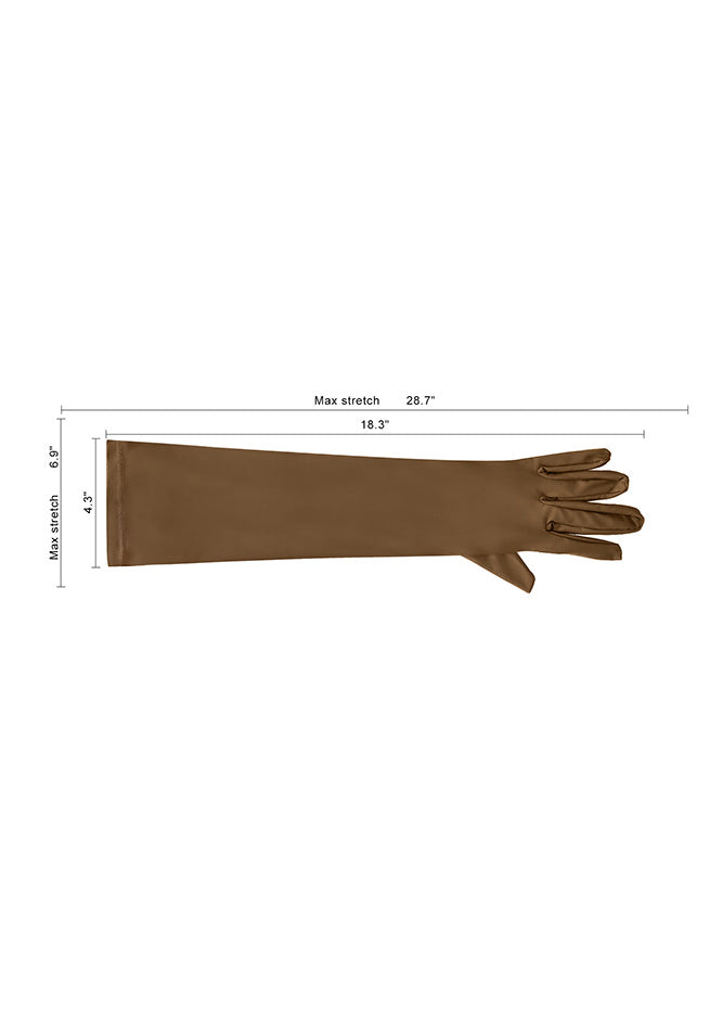Brown spandex gloves