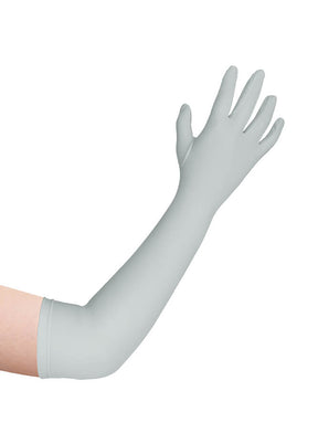 gray spandex gloves