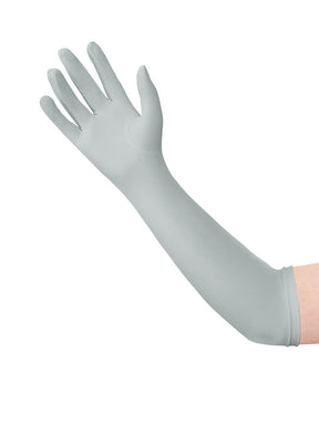 gray spandex gloves