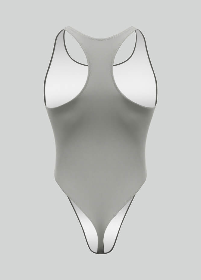 Mens Racer Back Fitness Thong Leotard