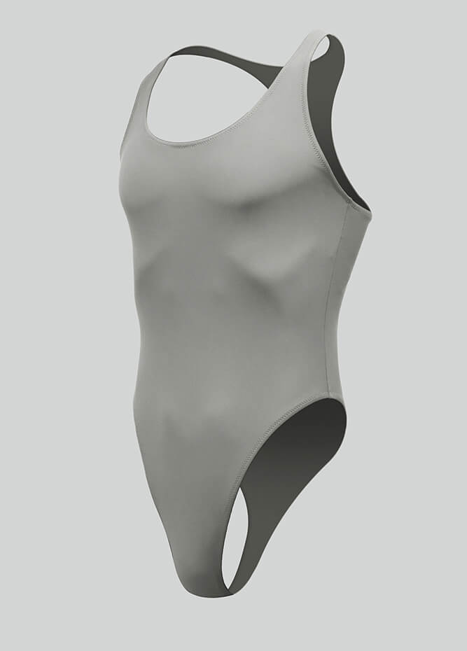Mens Racer Back Fitness Thong Leotard