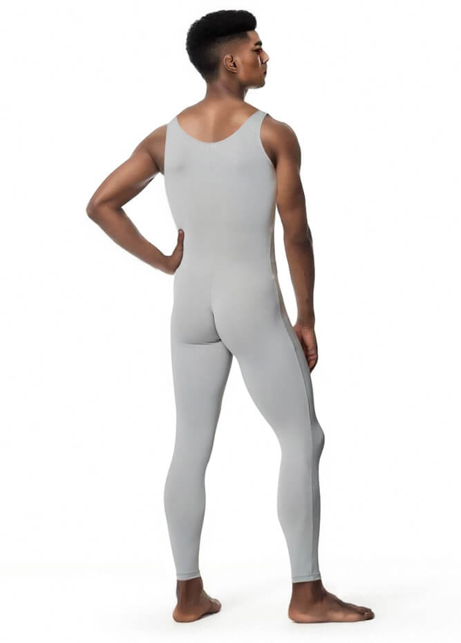 Mens Tank Top Scoop Neck Sleeveless Unitards