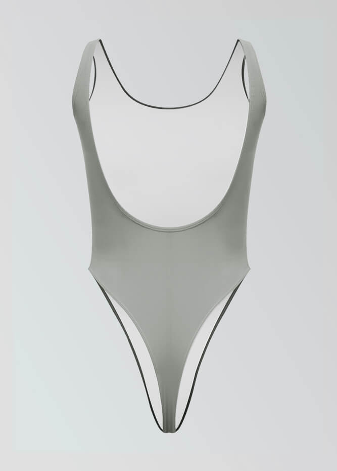 Womens High Cut Thong Spandex Leotard