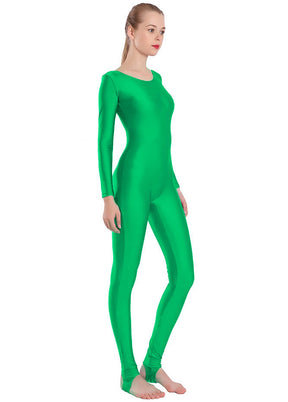 Speerise Womens Scoop Neck Unitard with Stirrup