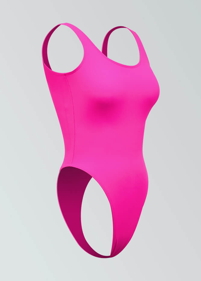Womens High Cut Thong Spandex Leotard