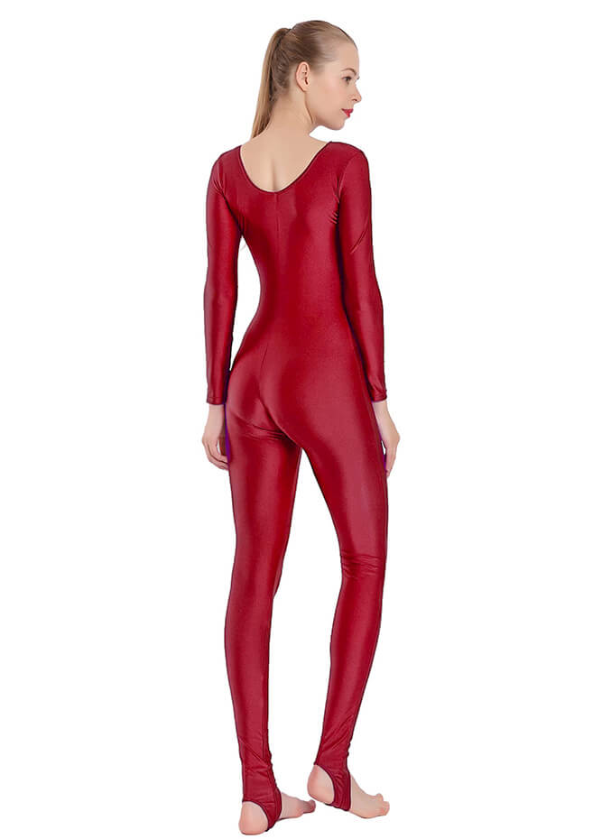 Womens Scoop Neck Unitard with Stirrup