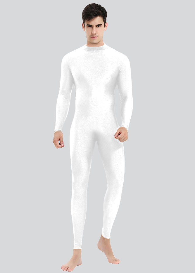 Mens Turtleneck Spandex Long Sleeve Unitard