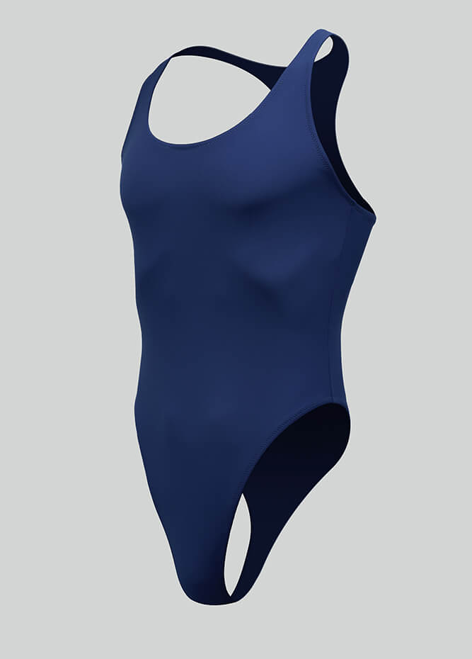 Mens Racer Back Fitness Thong Leotard