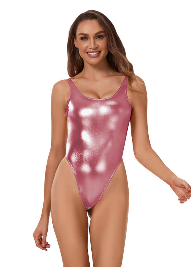 Speerise Womens One Piece Tank High Cut Leotard Thong Bodysuit, Hot Pink, M  : : Clothing, Shoes & Accessories