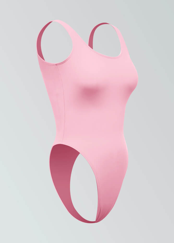 Womens High Cut Thong Spandex Leotard