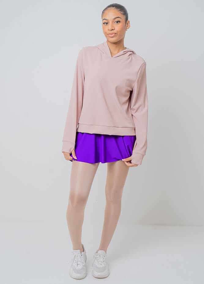 Sleeveless Racerback Fitness Skirted Leotard