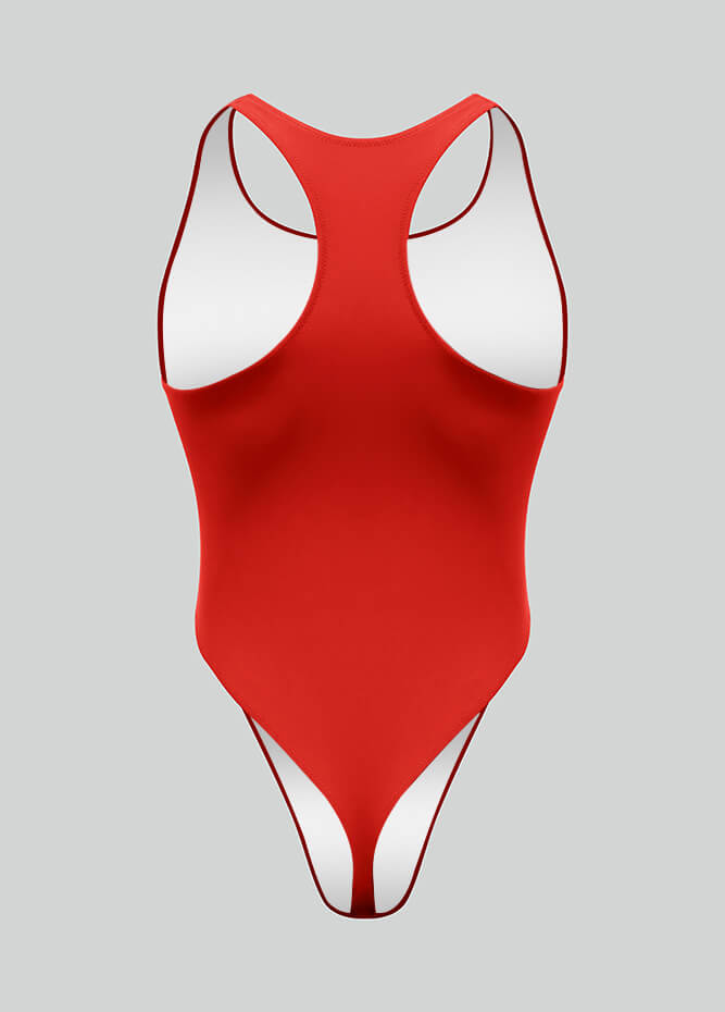 Mens Racer Back Fitness Thong Leotard