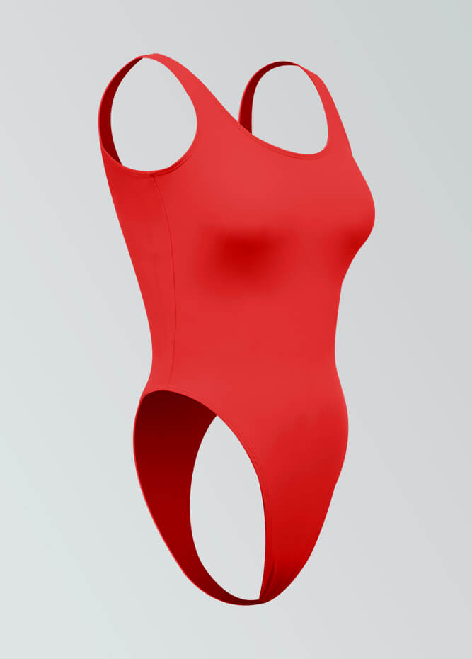 Womens High Cut Thong Spandex Leotard
