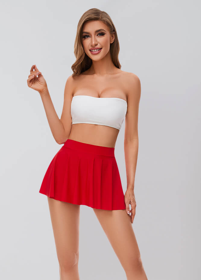 Womens Spandex Skater Mini Skirt