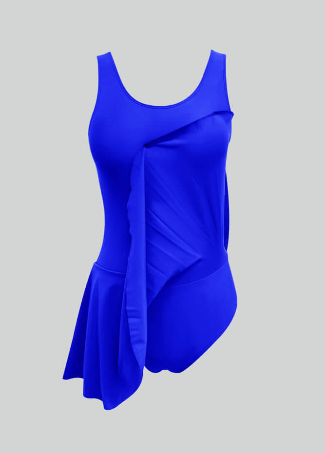 Thong Sleeveless Leotard with Skirt