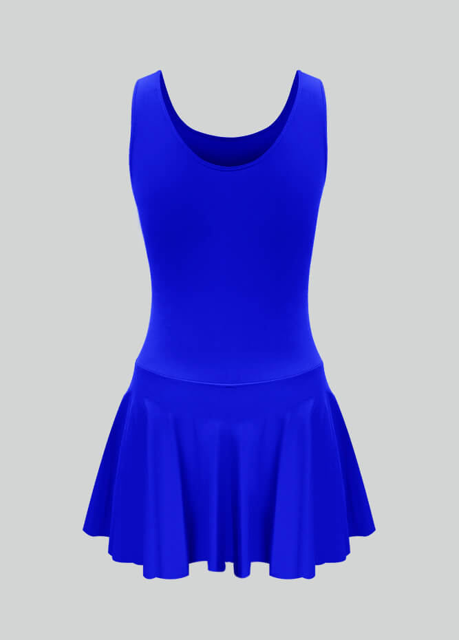 Thong Sleeveless Leotard with Skirt