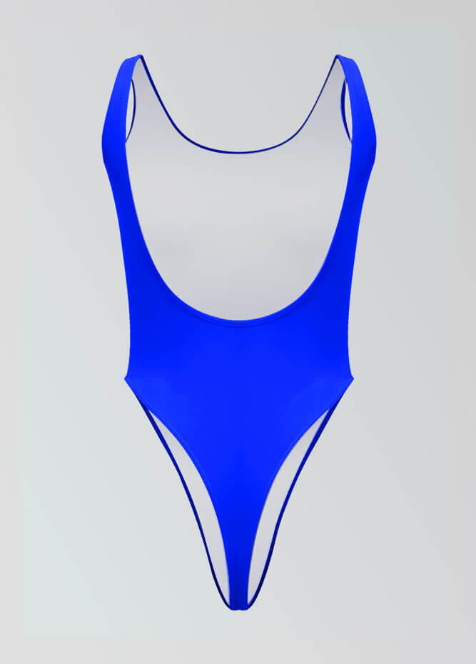 Womens High Cut Thong Spandex Leotard