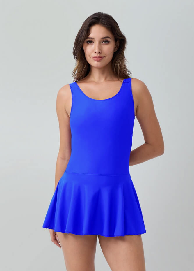 Womens Tank Dance Leotard with Skirt