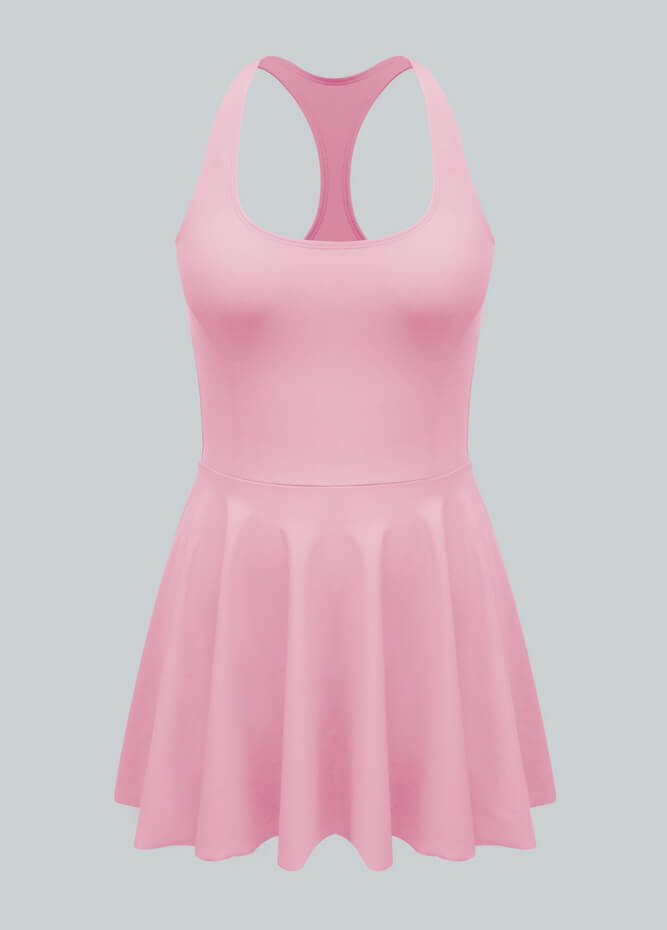 2-in-1 Athletic Dress With Detached Shorts