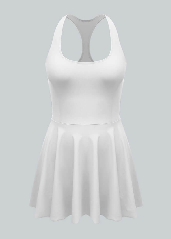 2-in-1 Athletic Dress With Detached Shorts