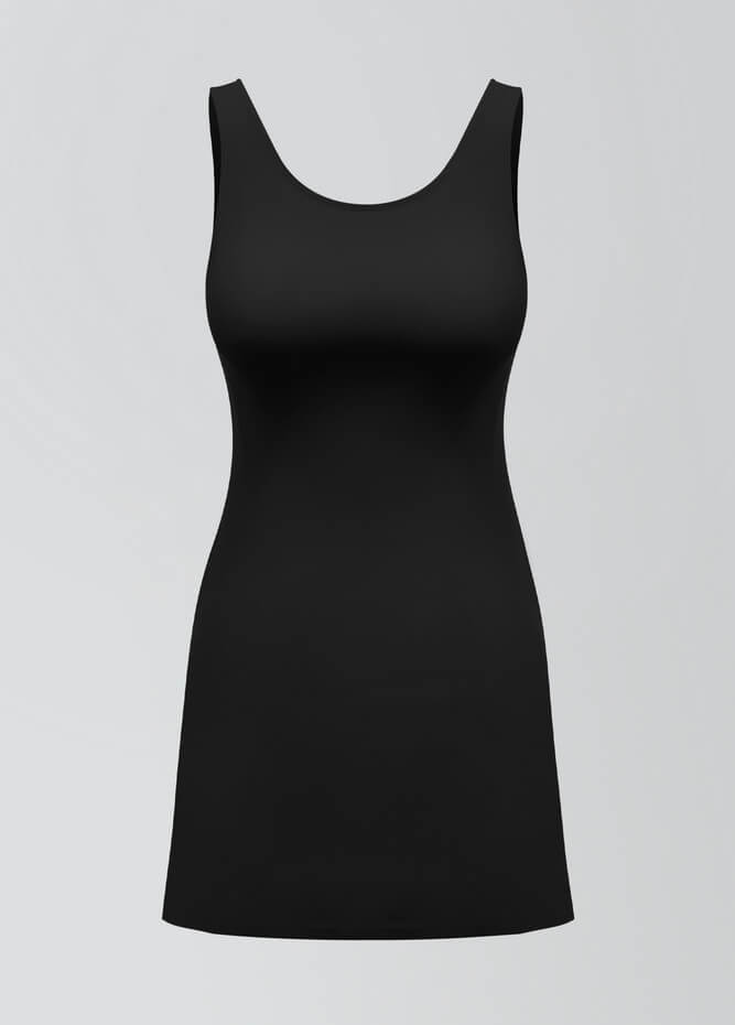 2-in-1 Tank Active Dress With Attached Shorts