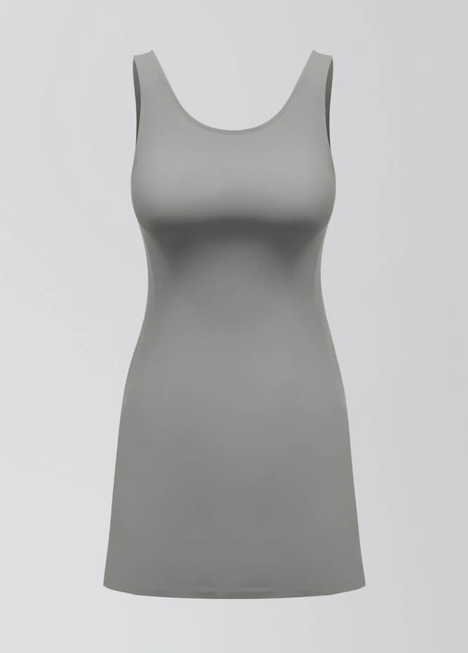 2-in-1 Tank Active Dress With Attached Shorts