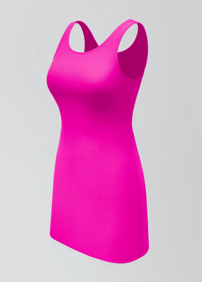 2-in-1 Tank Active Dress With Attached Shorts