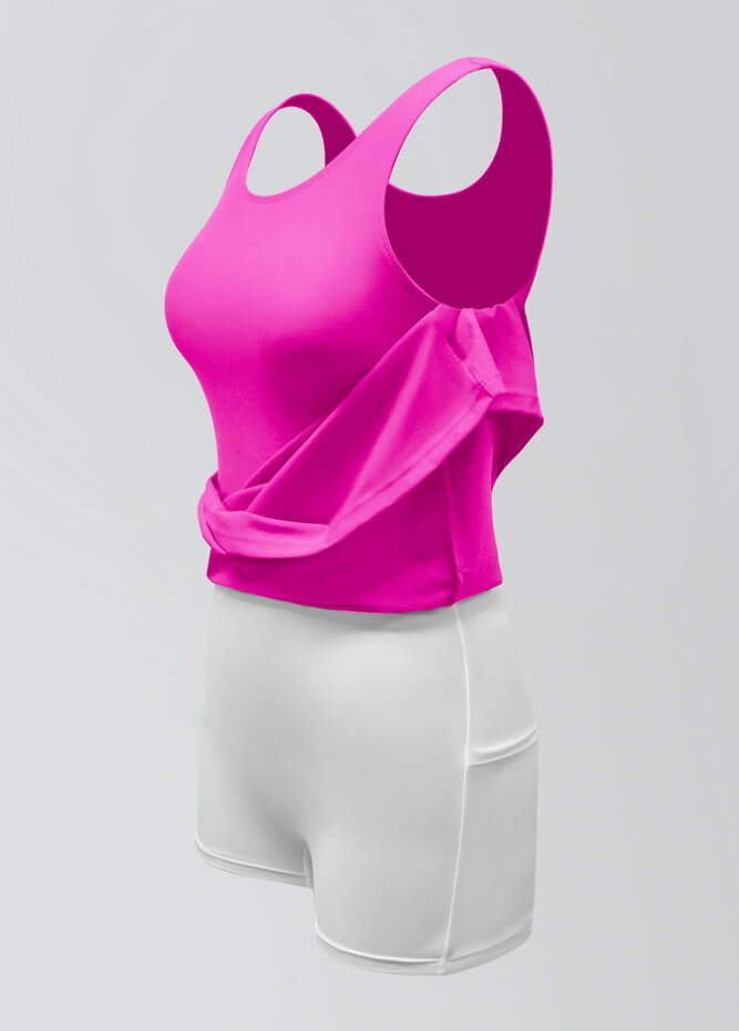 2-in-1 Tank Active Dress With Attached Shorts