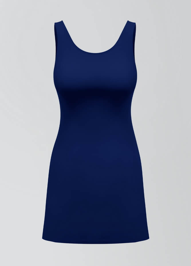 2-in-1 Tank Active Dress With Attached Shorts