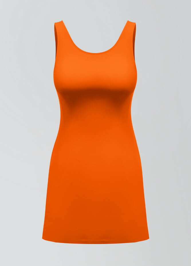 2-in-1 Tank Active Dress With Attached Shorts