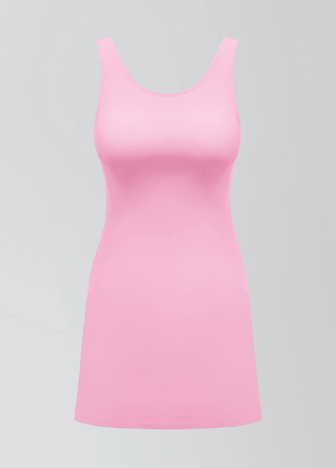 2-in-1 Tank Active Dress With Attached Shorts