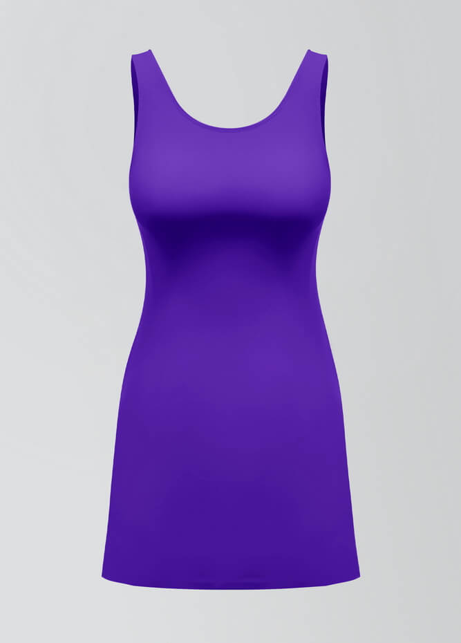 2-in-1 Tank Active Dress With Attached Shorts