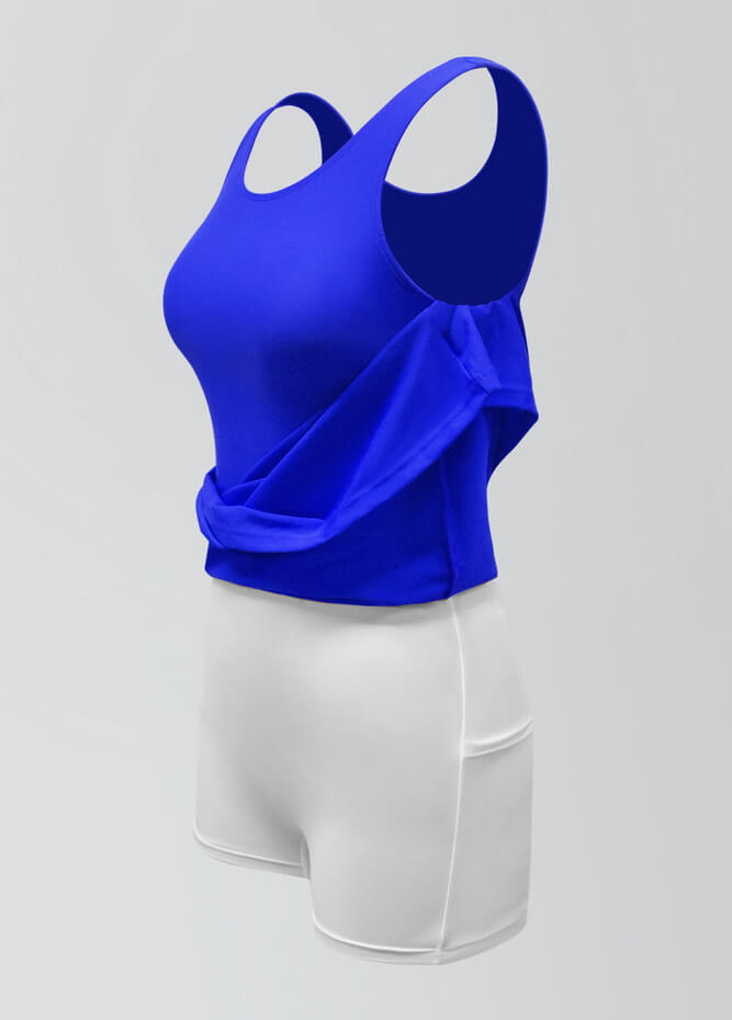 2-in-1 Tank Active Dress With Attached Shorts
