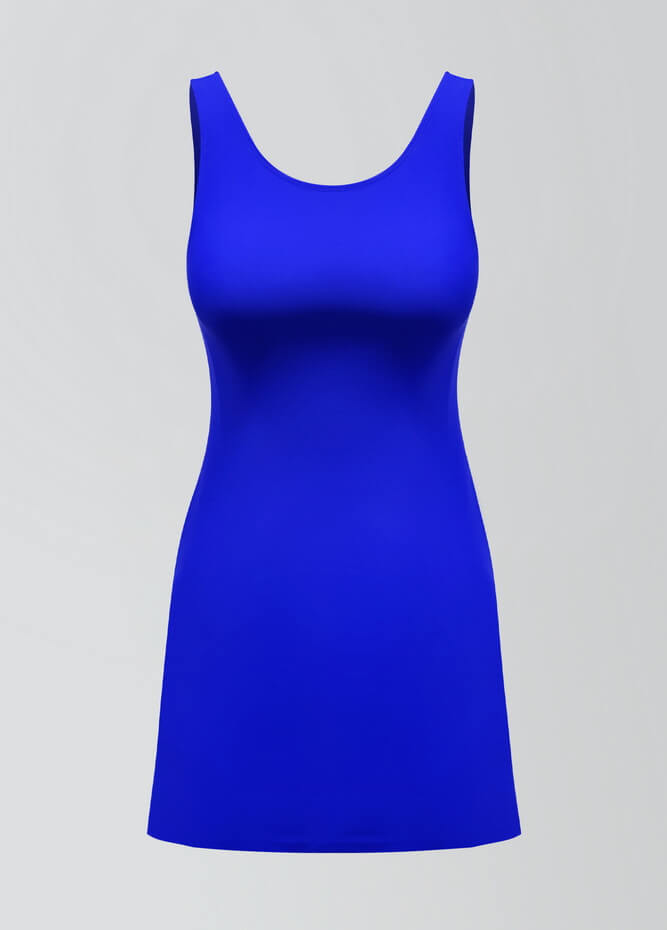 2-in-1 Tank Active Dress With Attached Shorts