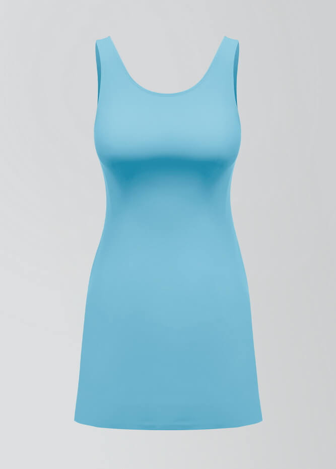 2-in-1 Tank Active Dress With Attached Shorts