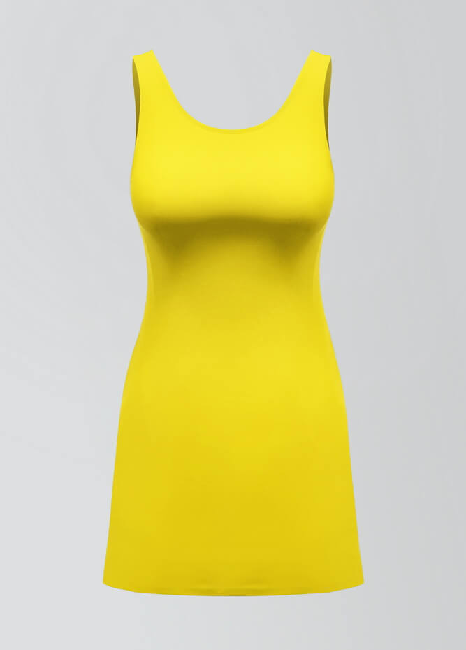 2-in-1 Tank Active Dress With Attached Shorts