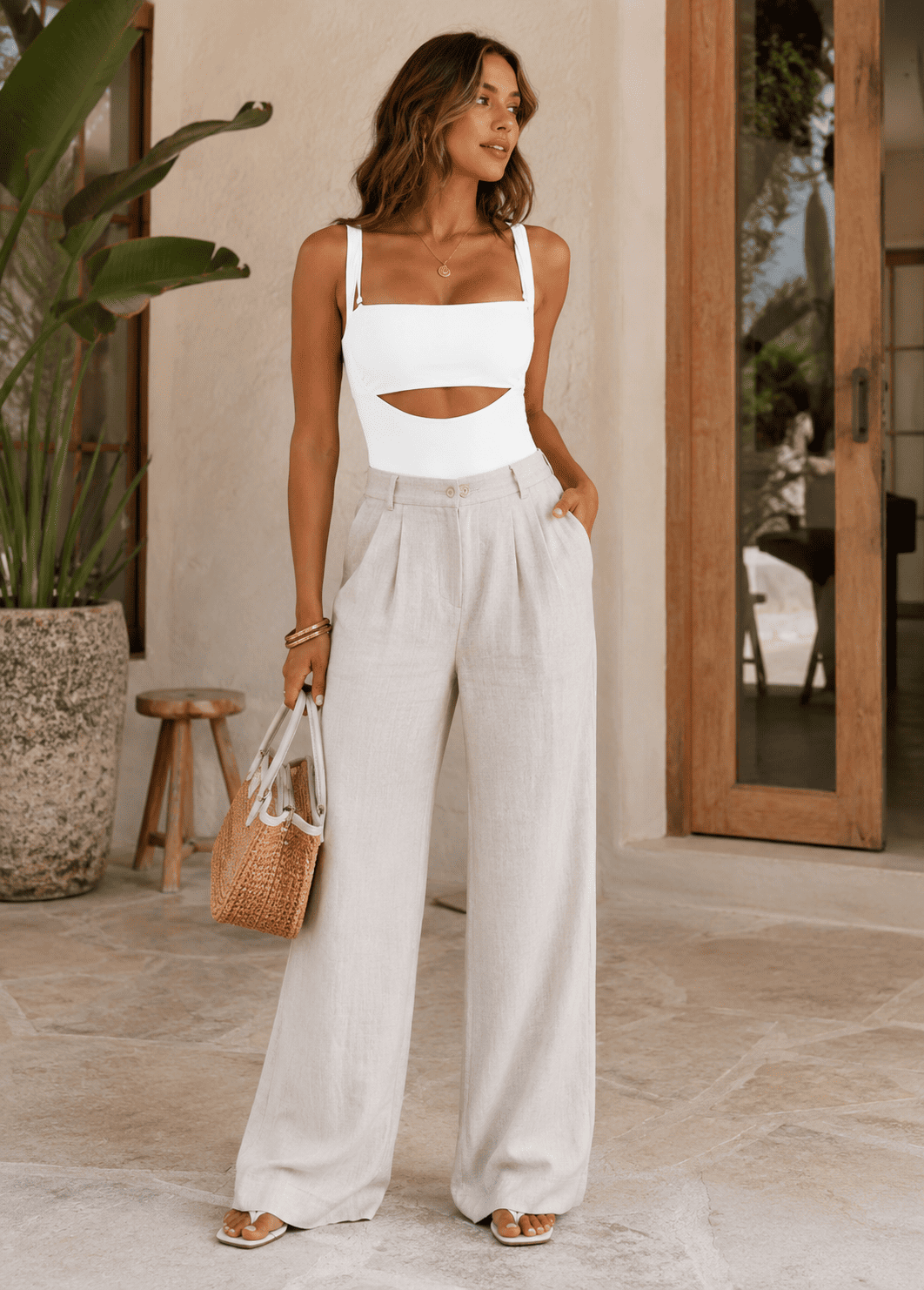 High-Cut Suspender Bodysuit | Ultra-Stretch Thong One-Piece