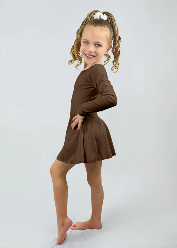 Speerise Long Sleeve Ballet Dance Leotard with Skirt