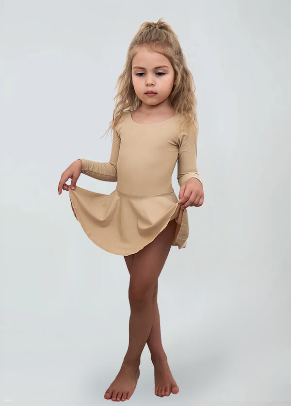 Speerise Long Sleeve Ballet Dance Leotard with Skirt