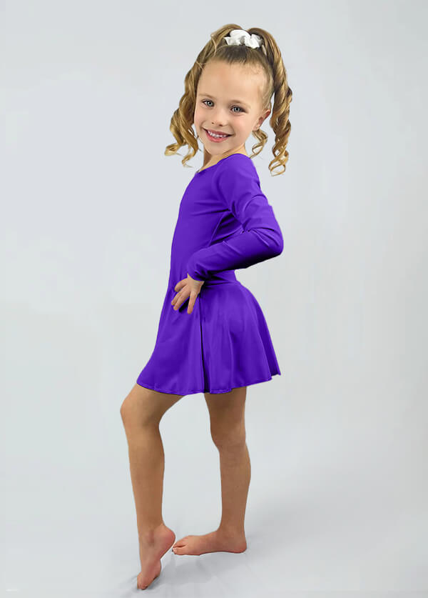 Speerise Long Sleeve Ballet Dance Leotard with Skirt