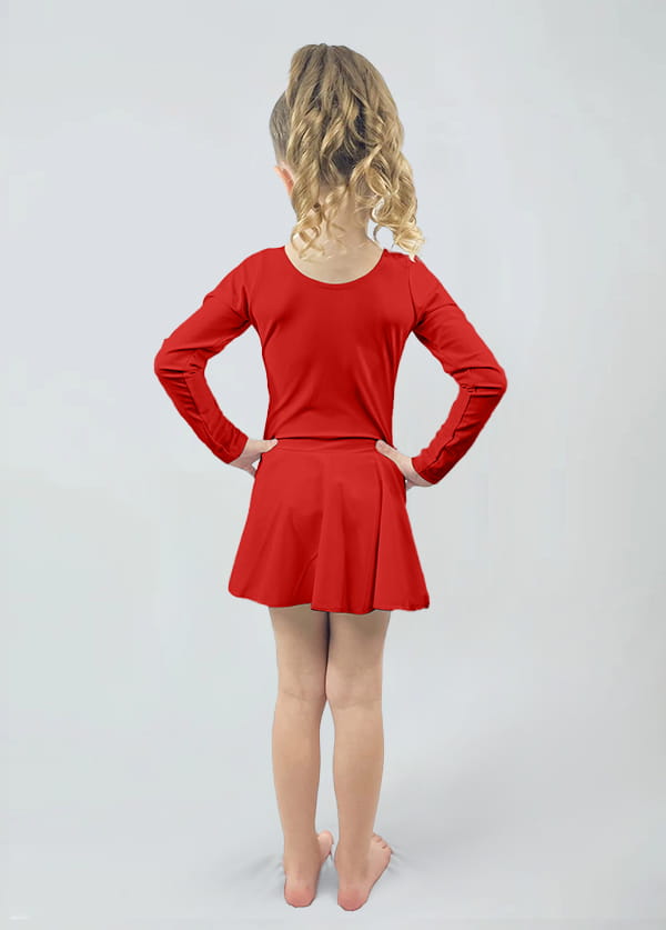 Speerise Long Sleeve Ballet Dance Leotard with Skirt