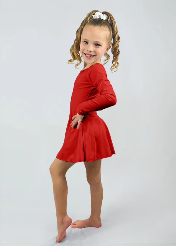 Speerise Long Sleeve Ballet Dance Leotard with Skirt