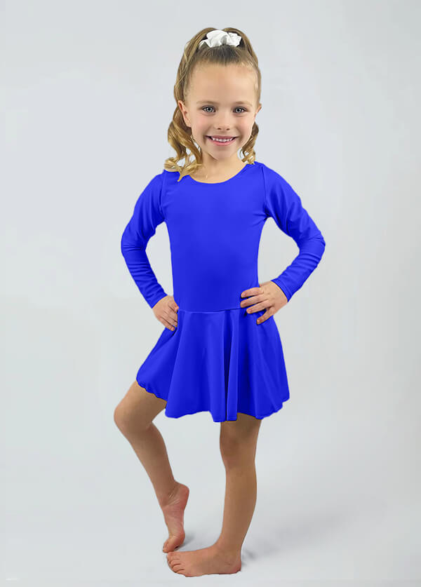 Speerise Long Sleeve Ballet Dance Leotard with Skirt