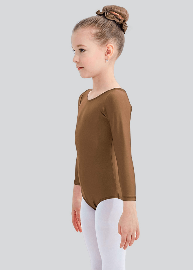 Speerise Girls Roundneck Long Sleeve Leotard