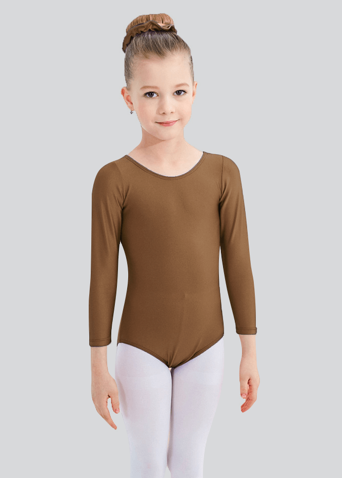 Speerise Girls Roundneck Long Sleeve Leotard