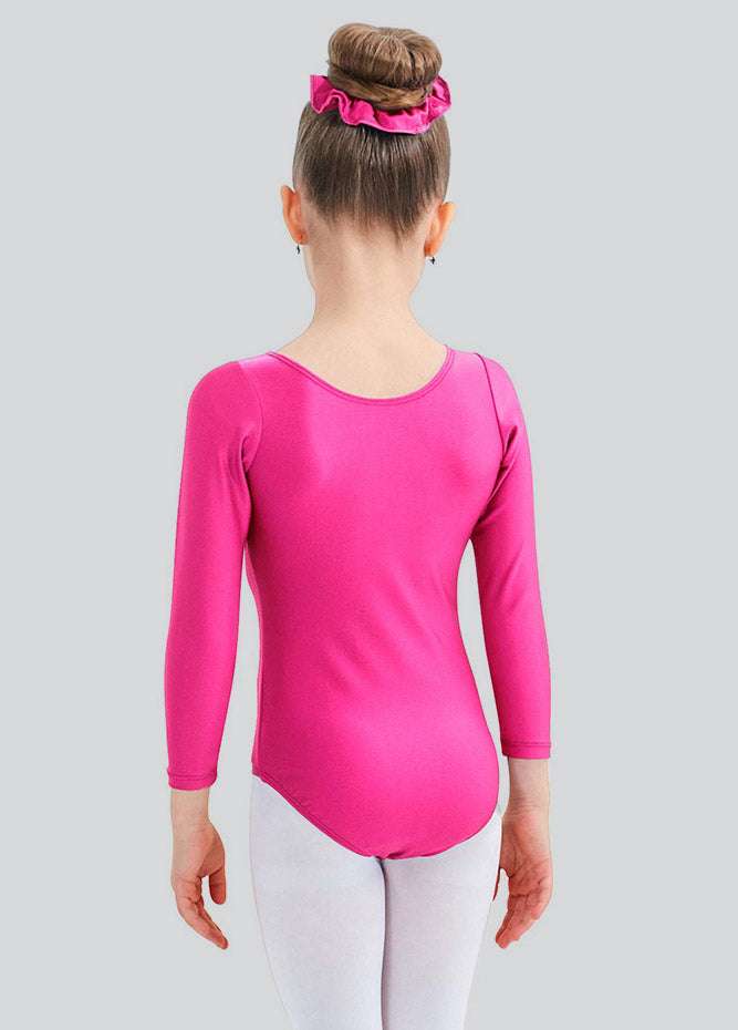 Speerise Girls Roundneck Long Sleeve Leotard