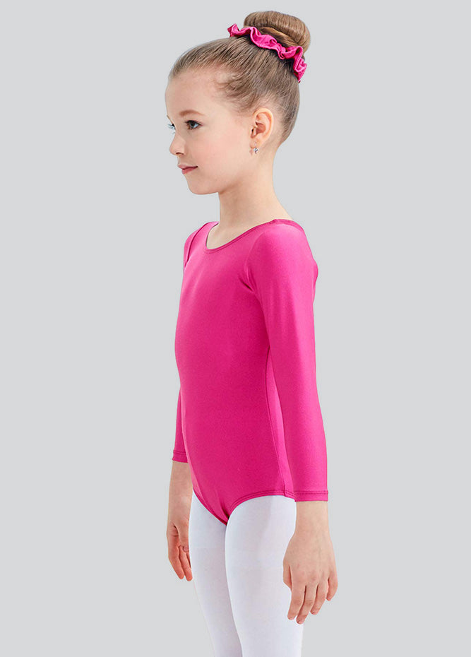 Speerise Girls Roundneck Long Sleeve Leotard