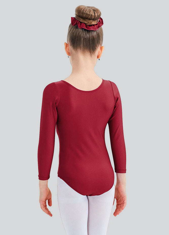 Speerise Girls Roundneck Long Sleeve Leotard