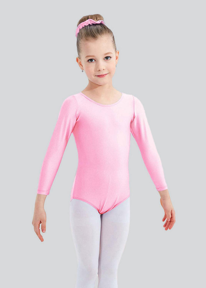 Speerise Girls Roundneck Long Sleeve Leotard